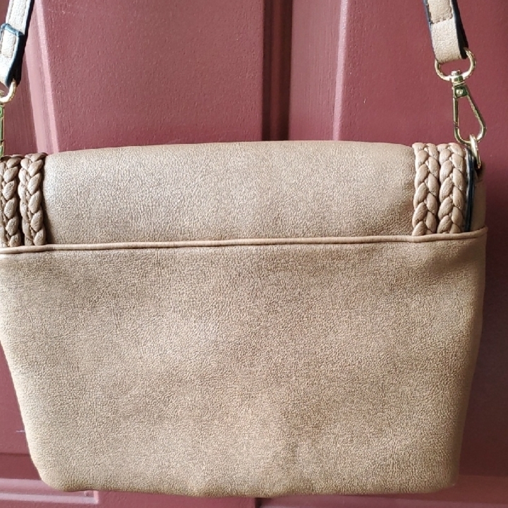 Torrid Tan Braided Crossbody Bag 9 X 11 - Picture 8 of 8